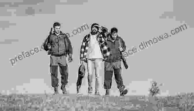 A Black And White Photograph Of A Group Of Men Holding Custom Rifles In A Hunting Scene Custom Rifles Of Great Britain