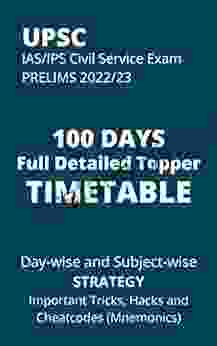 UPSC IAS/IPS Civil Service EXAM PRELIMS 2024/23 100 DAYS Full Detailed Topper TIMETABLE: Day Wise And Subject Wise STRATEGY Important Tricks Hacks And Cheatcodes (Mnemonics)